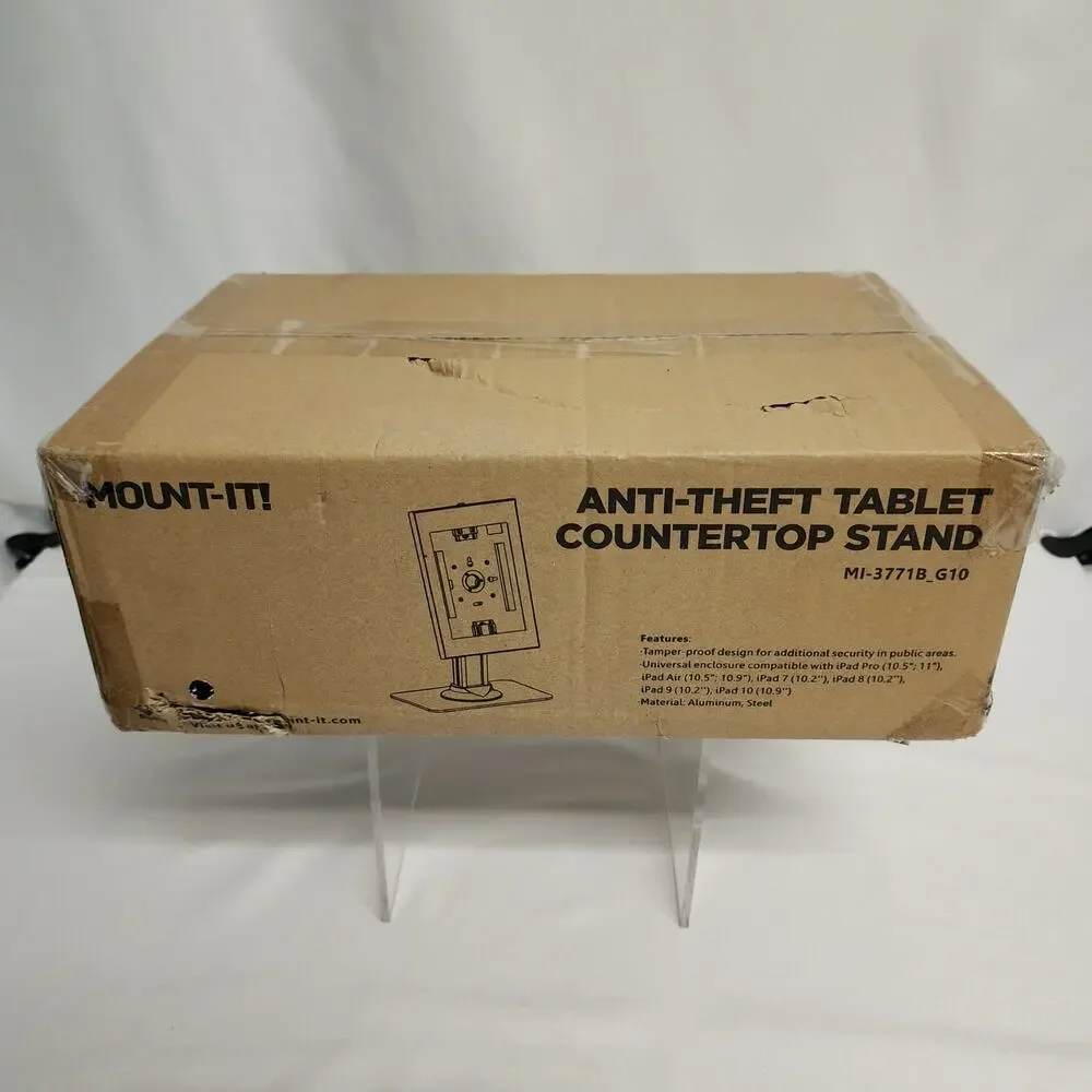 Universal Black Tablet Stand with Secure Display Mount